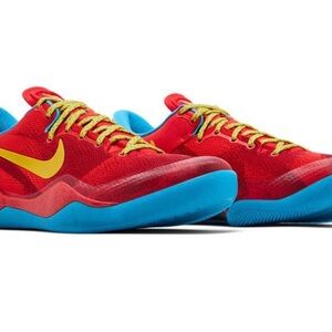 Nike Vibrant Red and Blue Athletic Shoes